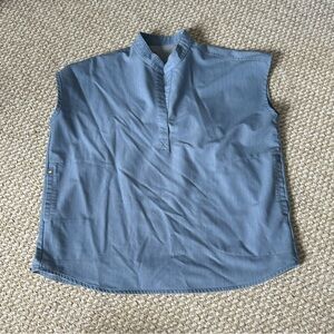 FIGS Rafaela Heather Indigo scrub top